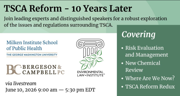 TSCA Reform - 10 Years Later