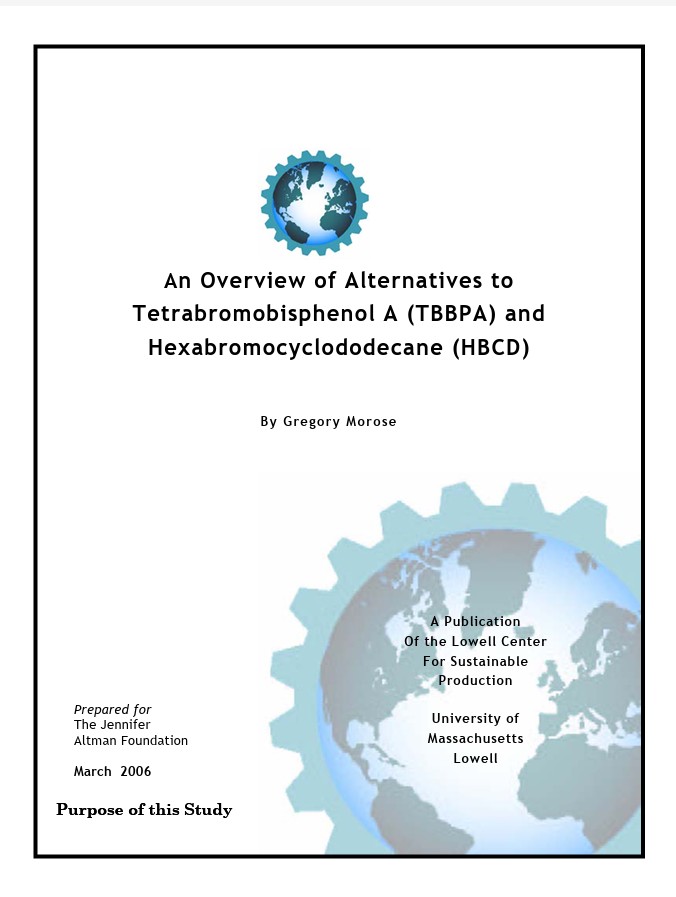 An Overview of Alternatives to Tetrabromobisphenol A (TBBPA) and Hexabromocyclododecane (HBCD) 