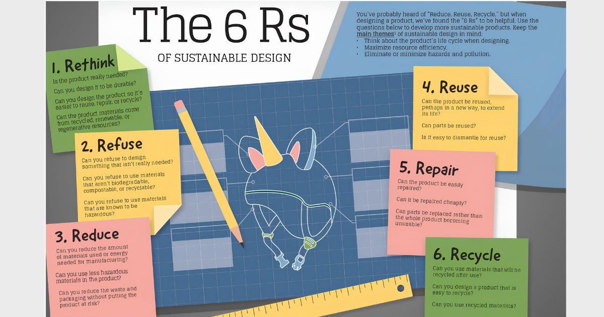 the 6Rs of sustainable design