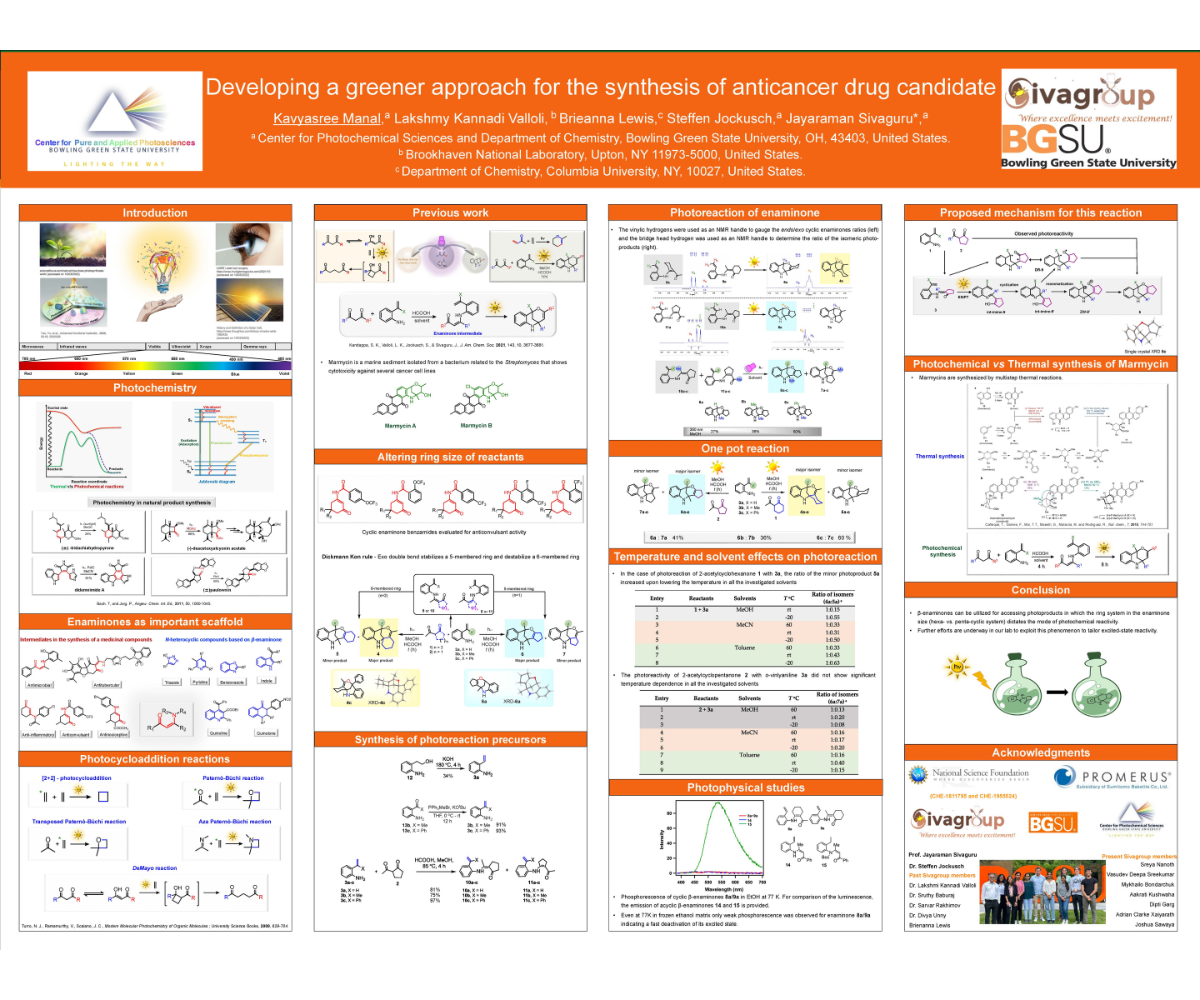 Poster on Developing a Greener Approach for the Synthesis of Anticancer Drug Candidate 