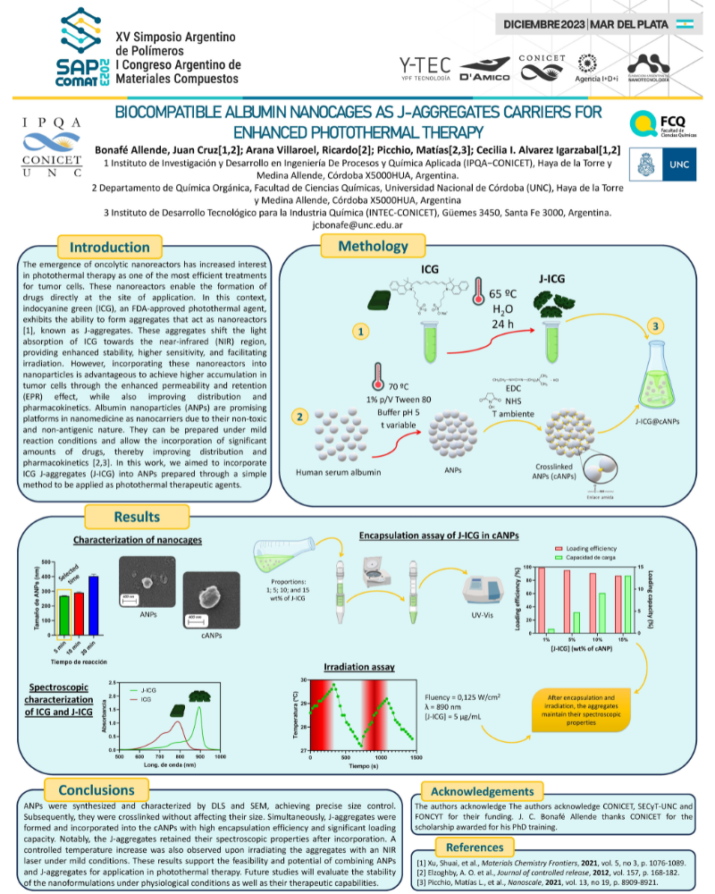 Poster on Biocompatible Albumin Nanocages as J-Aggregates Carriers for Enhanced Photothermal Therapy