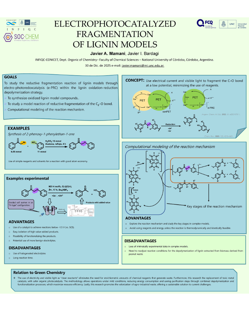 Poster on Electrophotocatalyzed Fragmentation of Lignin Models