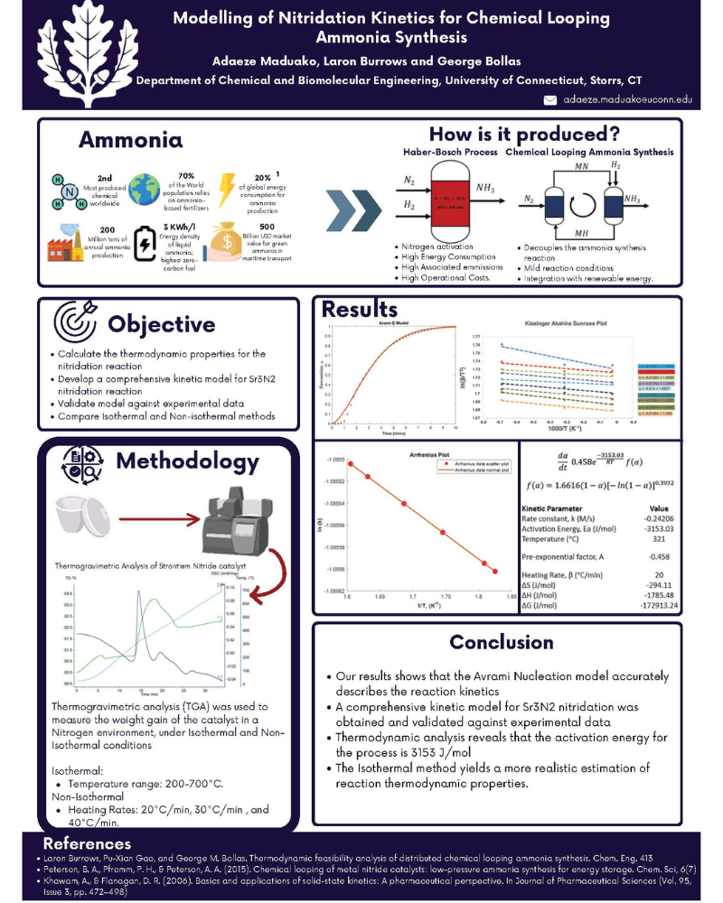 Poster on Modelling of Nitridation Kinetics for Chemical Looping Ammonia Synthesis