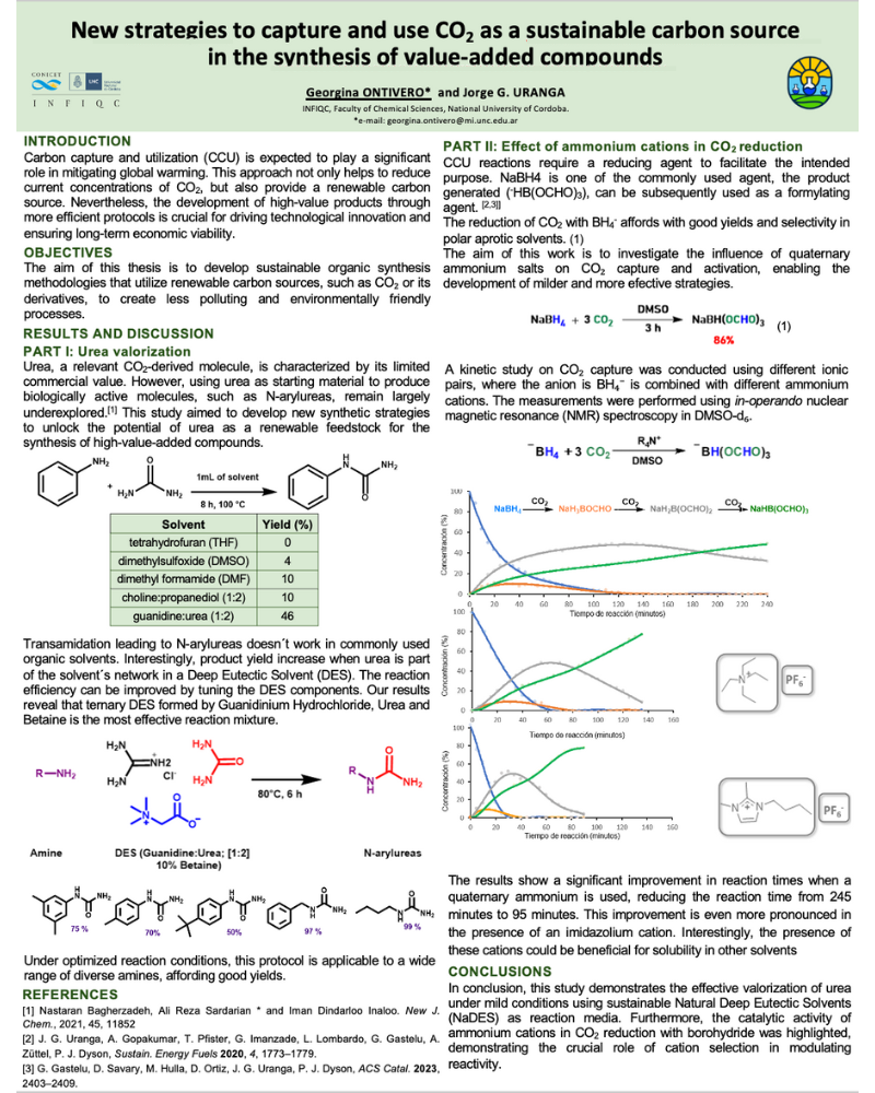 Poster on New Strategies to Capture and Use CO2 as a Sustainable Carbon Source in the Synthesis of Value-Added Compounds