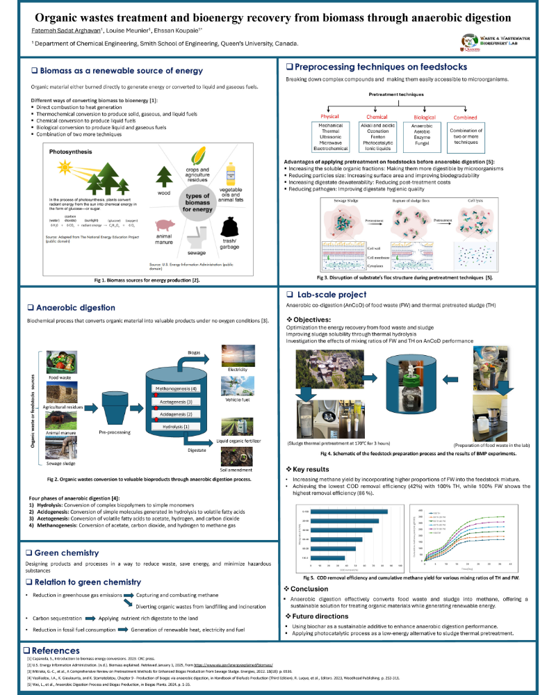 Poster on Organic Wastes Treatment and Bioenergy Recovery from Biomass through Anaerobic Digestion