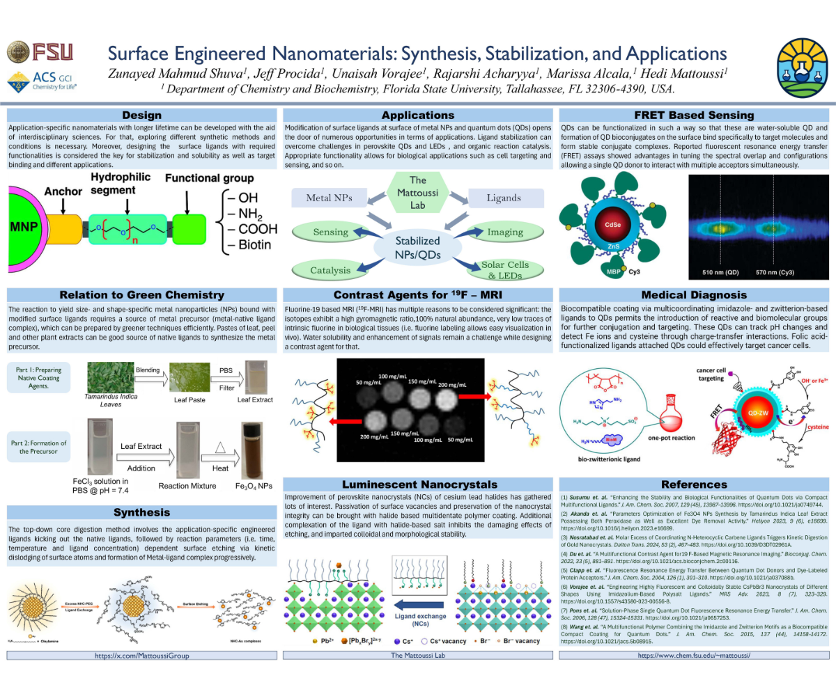 Publication on Surface Engineered Nanomaterials: Synthesis, Stabilization, and Applications