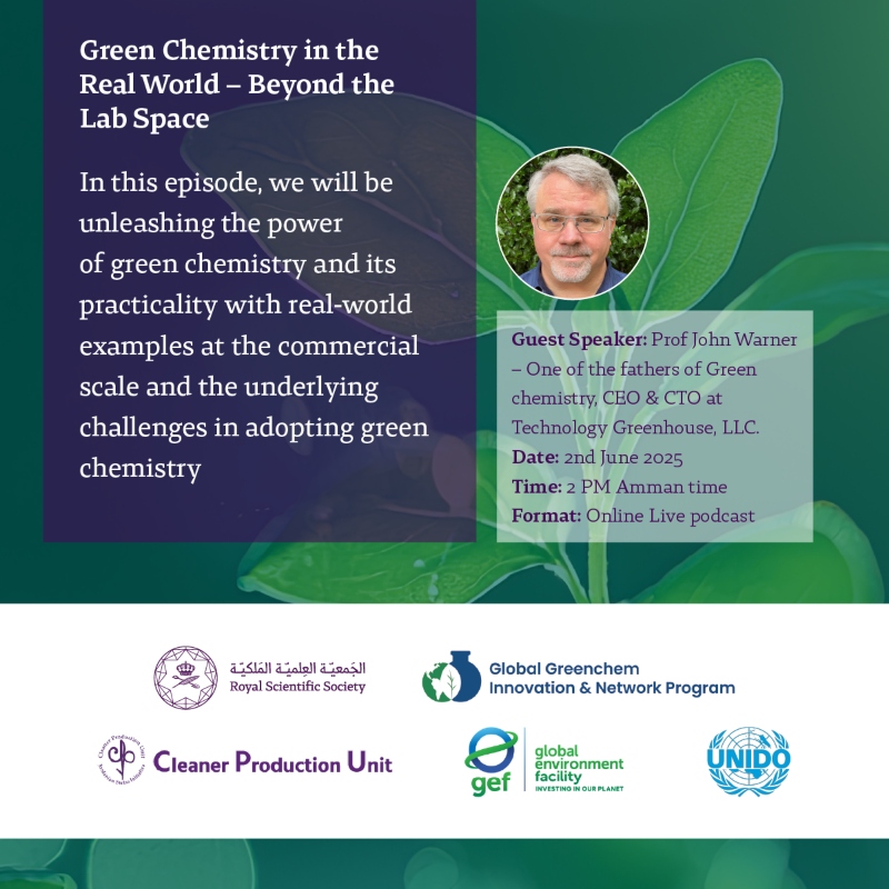 Live Podcast: Green Chemistry in the Real World - Beyond the Lab Space