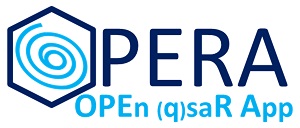 Text spelling OPERA, with the "O" as a hexagon with a swirl inside of it.