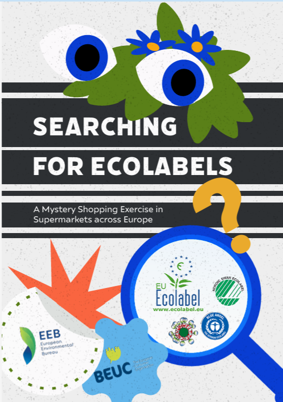 Cover of the report - Searching for Ecolabels