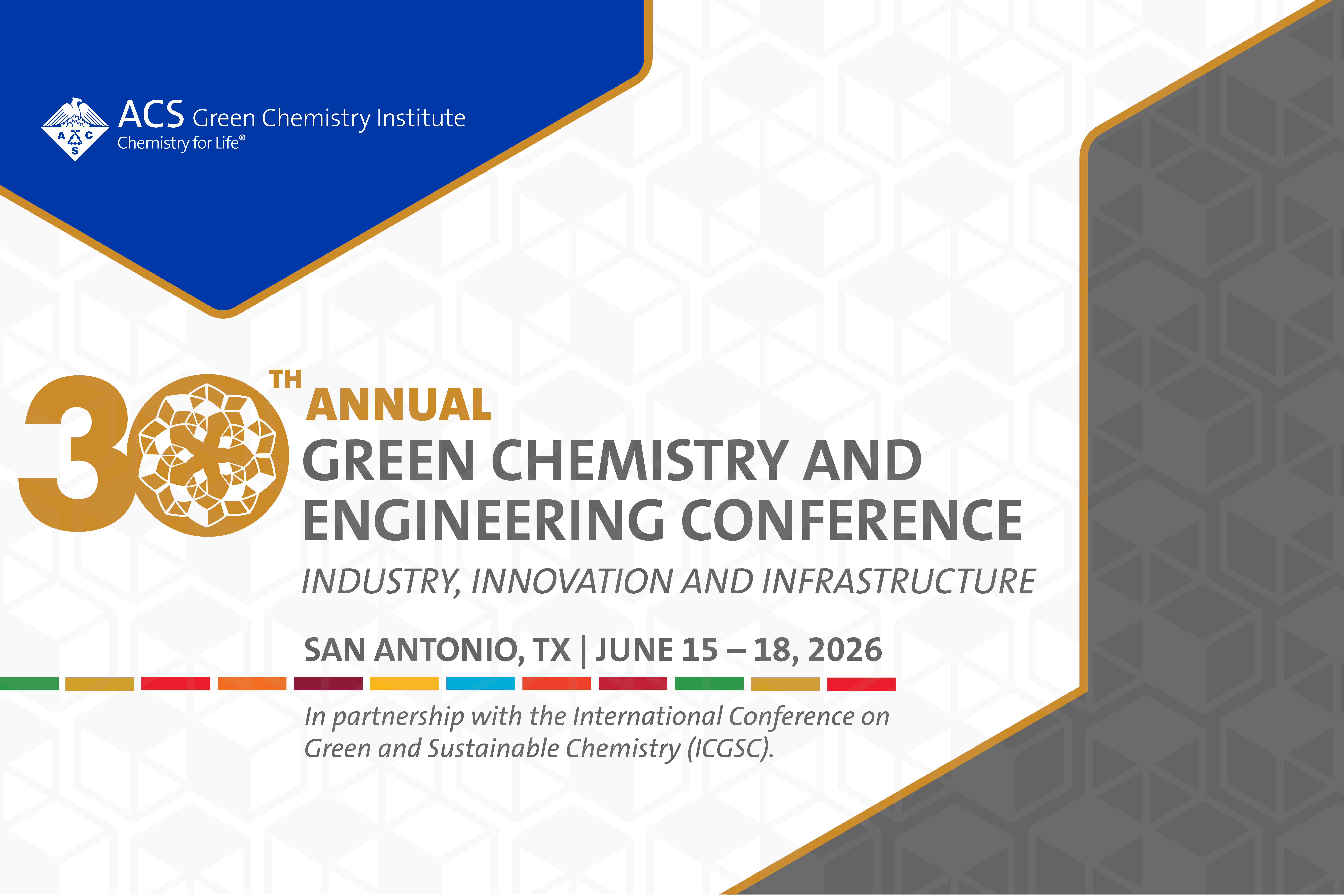 30th Annual Green Chemistry & Engineering Conference graphic