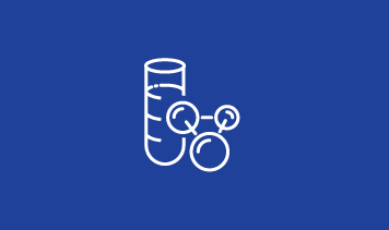Image with a chemistry icon