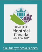 Call for Symposium Proposals CSC 2027 Engaging Chemistry