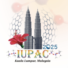 IUPAC 2025 in Kuala Lumpur Malaysia with a drawing of the Petronas Towers in the background