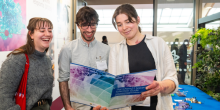 Students reading the Solvent Guide at the workshop. Credit: James White Photography