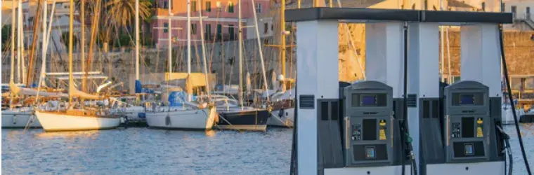 Picture by Canva, boat fuel station 
