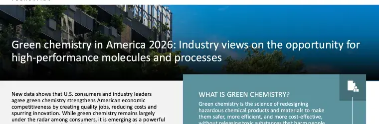 Green Chemistry in America in 2026